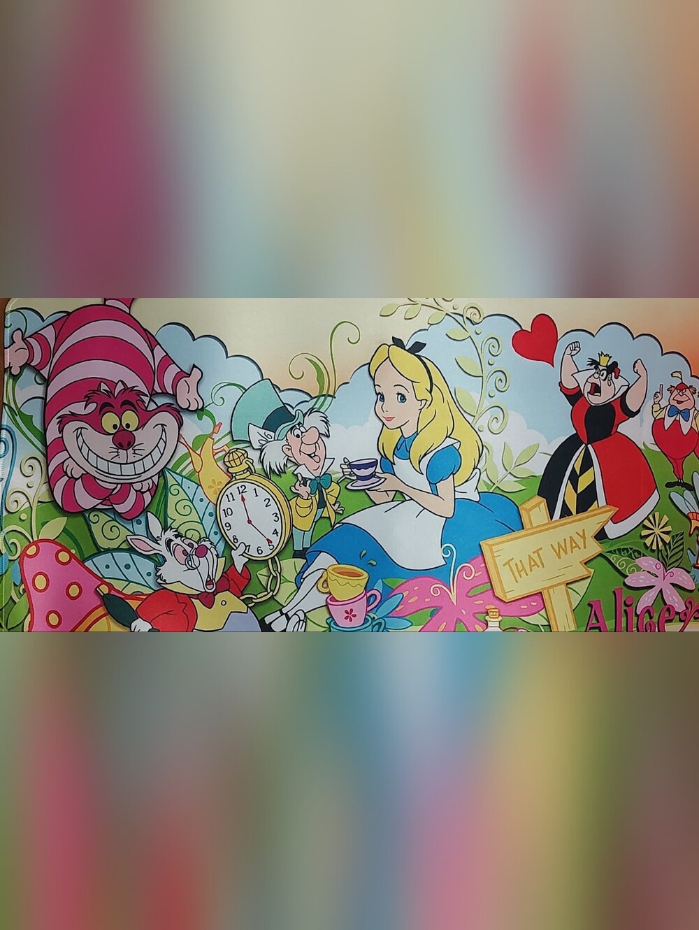 Alice in Wonderland Tea Party Wall Art Print - High Quality Desk/ Gaming Mat